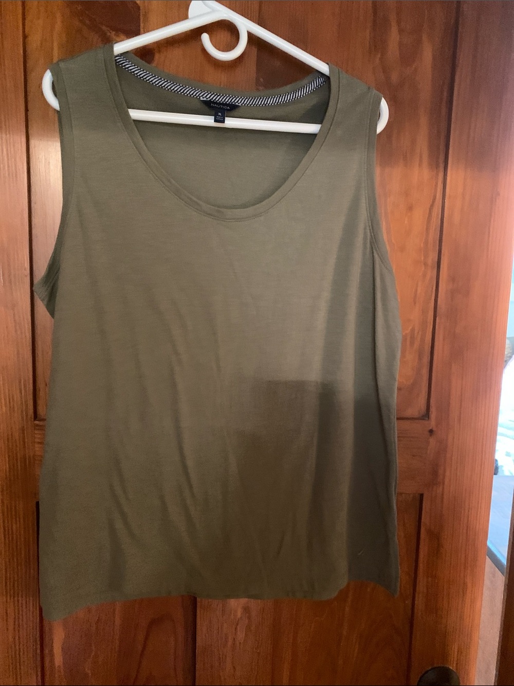 Nautica Olive Green Women's Tank Top